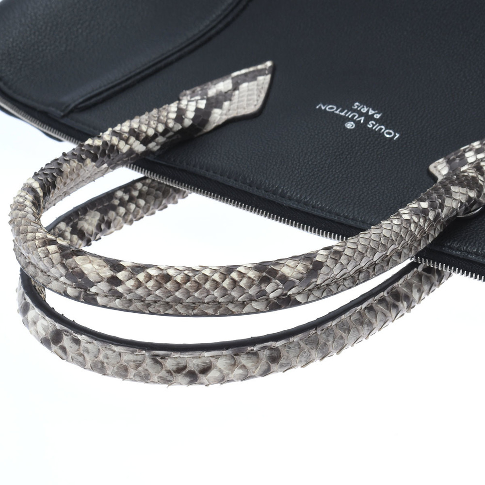 Louis Vuitton Pm Python Handbag Lockit Black - image 3